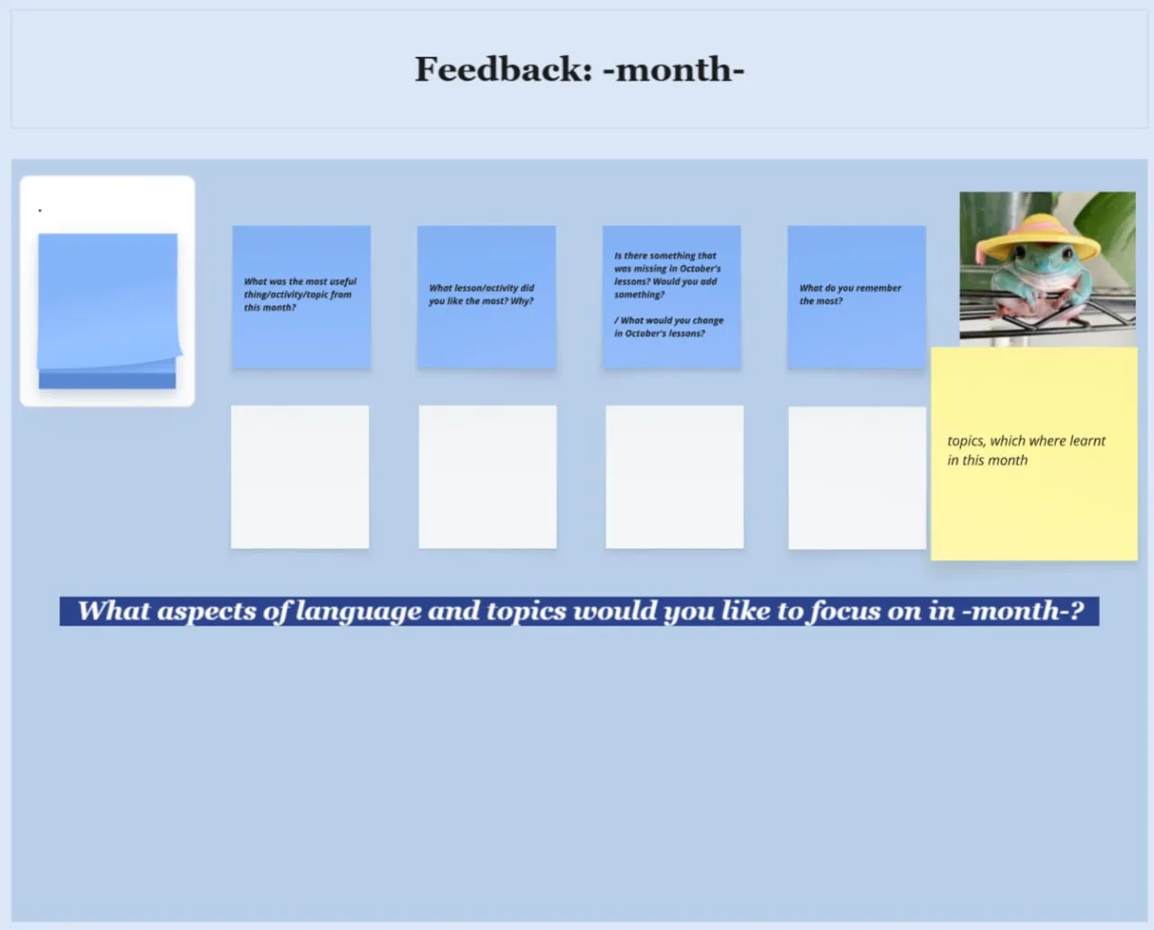 We track progress and give individual feedback