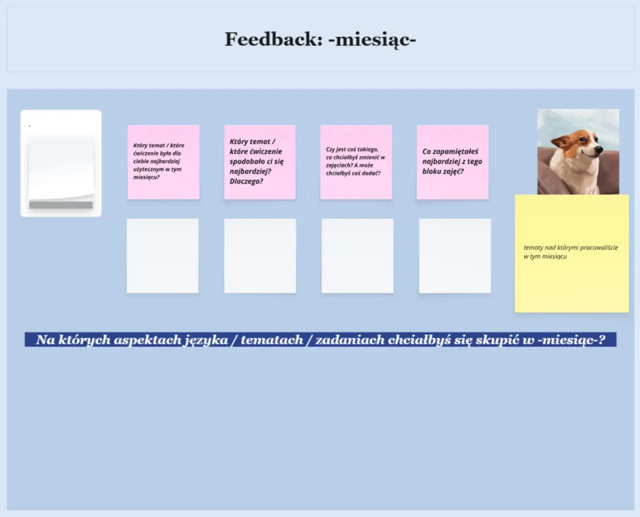We track progress and give individual feedback